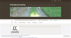 Desktop Screenshot of findingharmonyblog.com